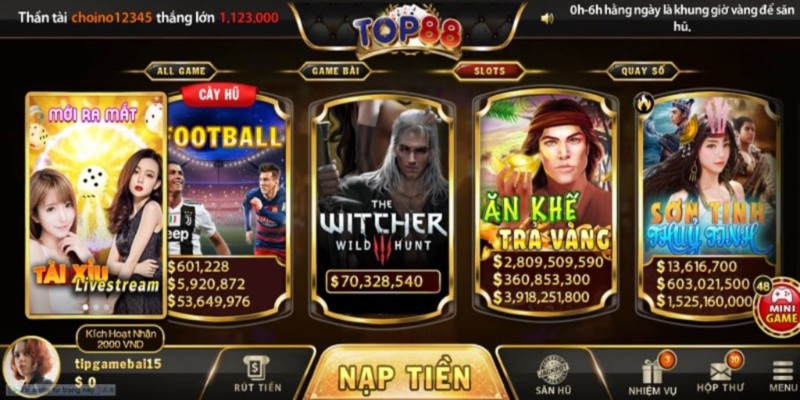 Sự đầu tư kỹ lưỡng của sảnh game bài Top88 đã tạo dấu ấn riêng