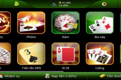 Kho game bài vô cùng đa dạng